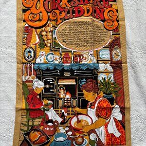 Yorkshire Pudding Souvenir Cotton Kitchen Towel Wall Hanging